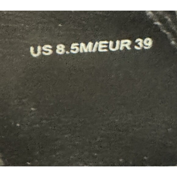 Vince Warren Black Leather Slip On Sneaker Women EU 39 US 8.5 White Platform - Picture 12 of 16